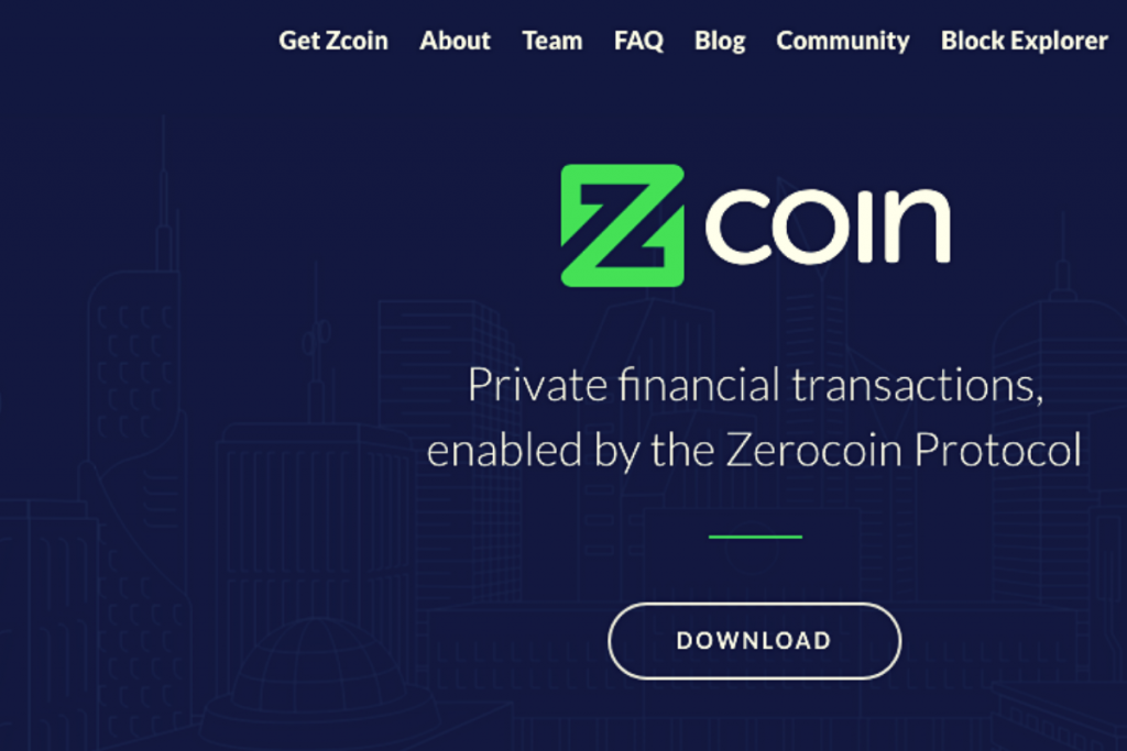 Zerocoin protocol and Zcoin