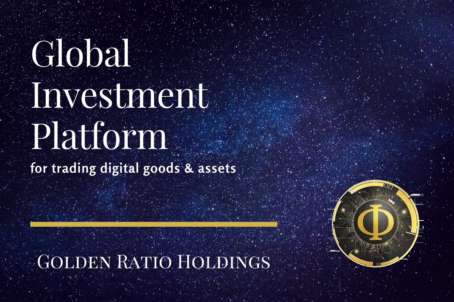 Investment platform Golden Ratio